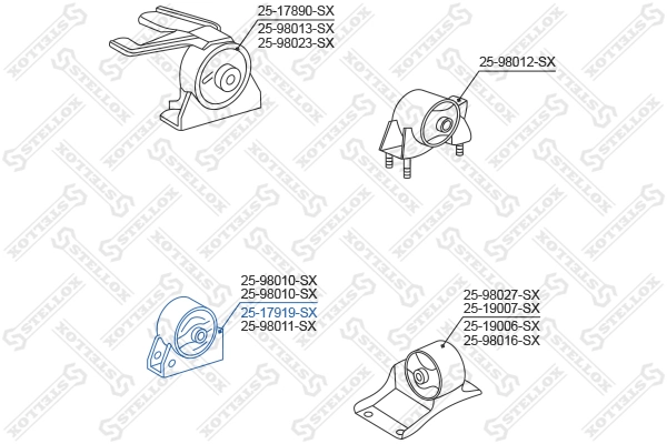 Coxim (suporte) dianteiro de motor para Toyota Corolla  E11