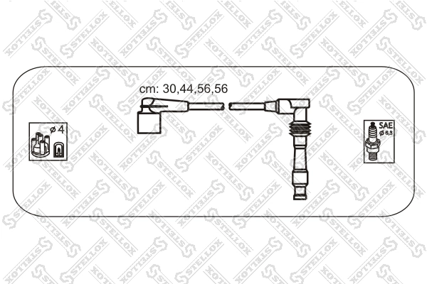 Fios de alta voltagem, kit 90510851 General Motors