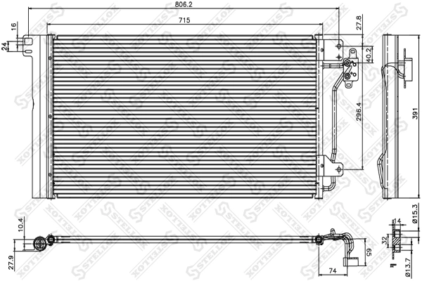 Compre Radiador de aparelho de ar condicionado Volkswagen Multivan 