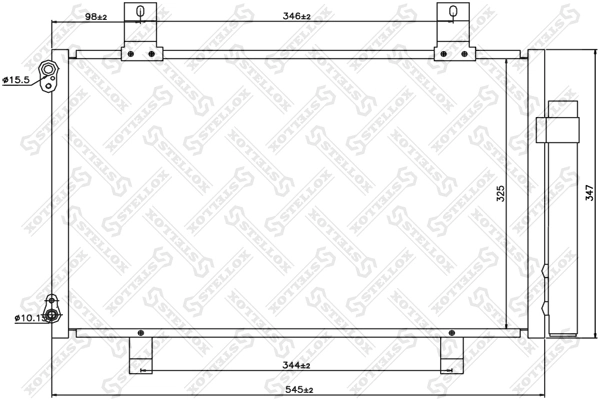Radiador de aparelho de ar condicionado Suzuki Swift IV MZ, EZ