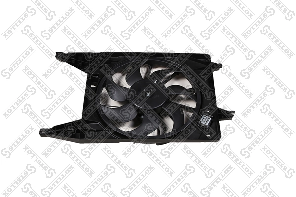 8200765566 VAG Difusor do radiador de esfriamento, montado com motor e roda de aletas