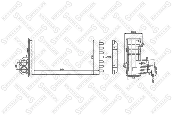 Compre 6083004 Frig AIR Radiador de forno (de aquecedor)