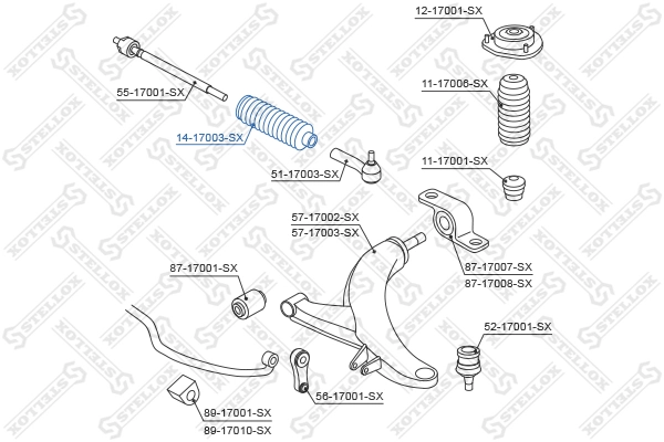 Bota de proteção do mecanismo de direção (de cremalheira) Subaru Forester preço, a partir de 8,92 USD
