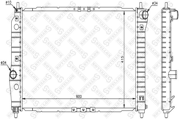 Compre EXMR16483 Euroex Radiador de esfriamento de motor