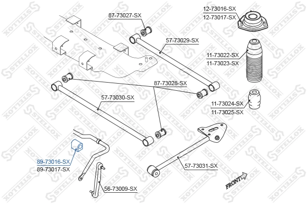 Bucha de estabilizador traseiro Opel 96941966