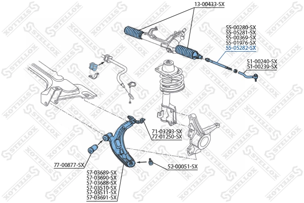 Tração de direção para Fiat Palio  178DX