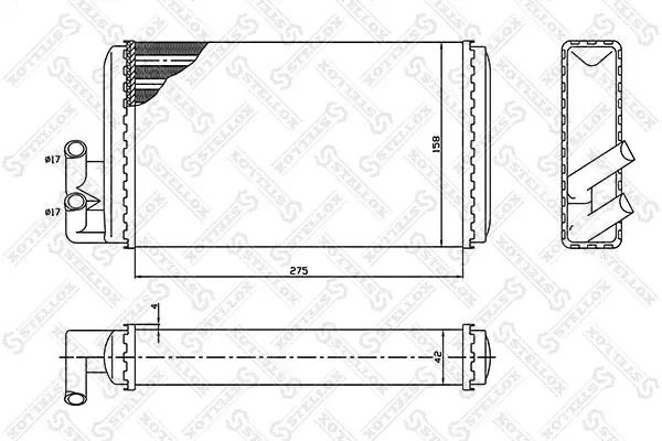 Radiador de forno (de aquecedor) para Audi A6 C4 4A5