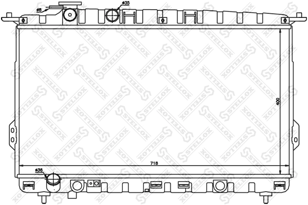 2531038001 HCC Radiador de esfriamento de motor
