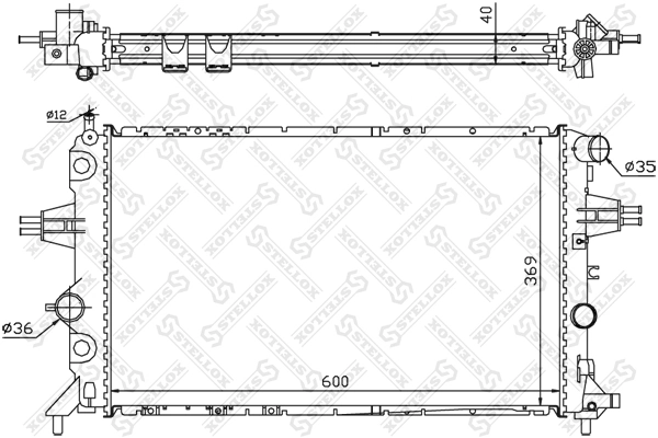 Compre 09157937 Opel Radiador de esfriamento de motor