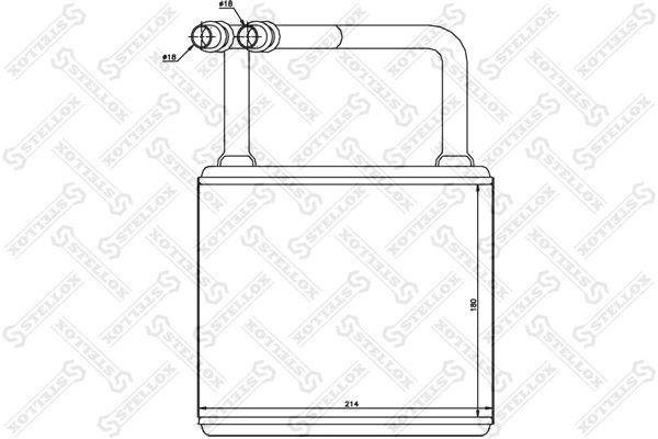 Radiador de forno (de aquecedor) para Mercedes E  W211