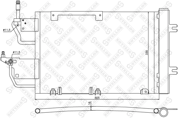 Compre 1609634380 Peugeot/Citroen Radiador de aparelho de ar condicionado