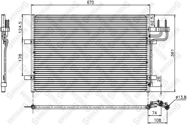 Radiador de aparelho de ar condicionado Ford C-Max preço, a partir de 21,80 USD