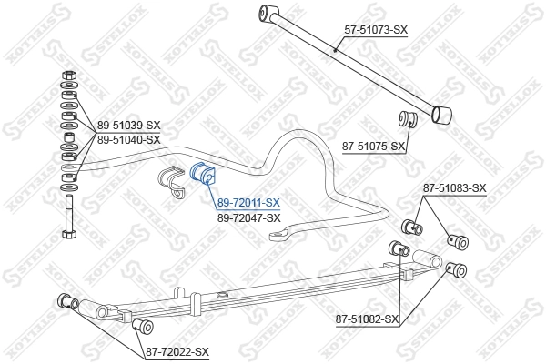 Bucha de estabilizador traseiro MB338595H Hyundai/Kia