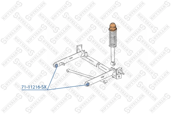  Bloco silencioso de viga traseira (de plataforma veicular) Audi 80 B2 sedan (81, 85) (1978 - 1986) B2