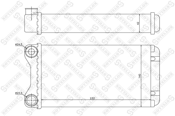 Radiador de forno (de aquecedor) para Audi A4 B7 8EC