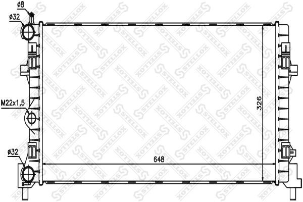  Radiador de esfriamento de motor Seat Ibiza IV hatchback (6J5, 6P1) (2008 - 2017) IV