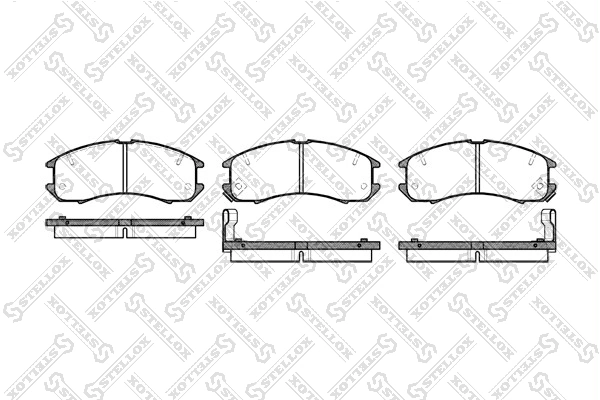 Sapatas do freio dianteiras de disco para Mazda 626 III GD