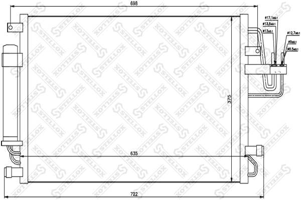 Compre 168912 Ferrari Radiador de aparelho de ar condicionado
