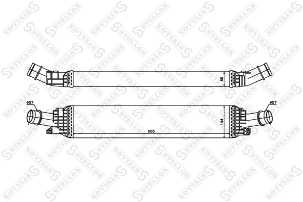 Compre 0030180011 Depo/Loro/Abakus Radiador de intercooler