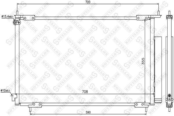  Radiador de aparelho de ar condicionado Honda CR-V II SUV (RD) (2002 - 2006) II