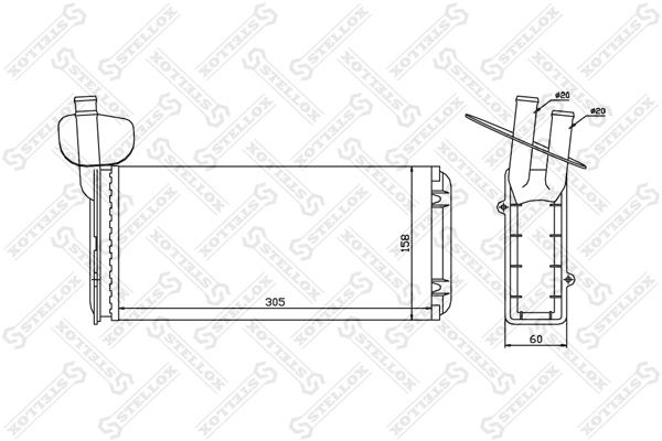 Radiador de forno (de aquecedor) Volkswagen Transporter preço, a partir de 23,91 USD