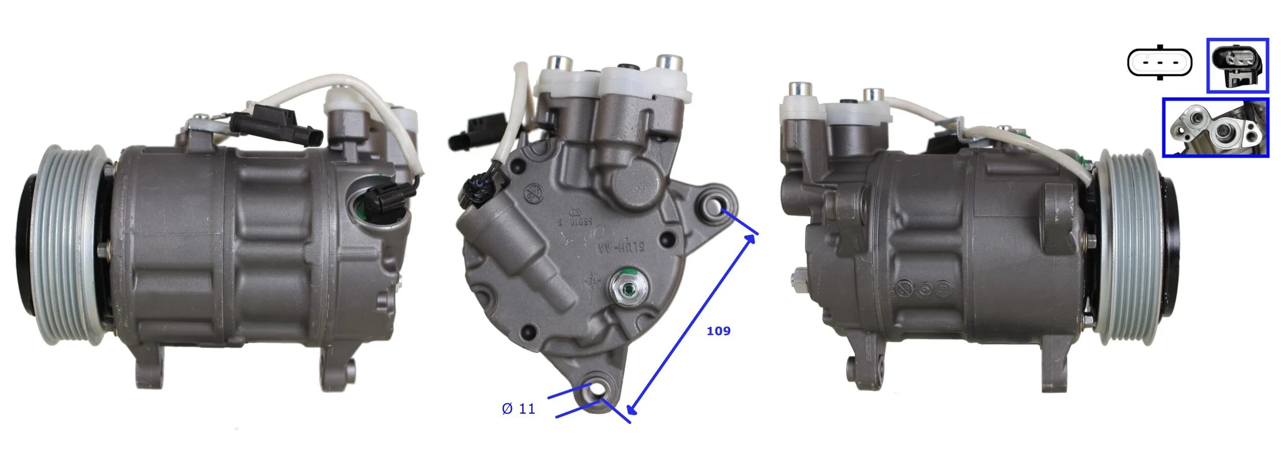 Compressor de aparelho de ar condicionado 320268 NRF