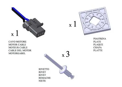 Mecanismo de acionamento de vidro da porta traseira direita AC1212 Magneti Marelli