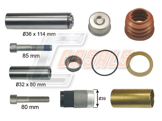 Kit de reparação de suporte do freio traseiro BPW 0980106240