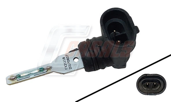Sensor do nível do fluido de esfriamento no tanque 504008619 Iveco