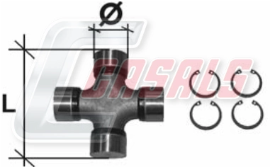 Cruzeta da junta universal traseira DAF 1408364