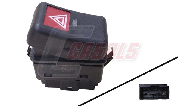 Botão de ativação do sinal de emergência para Volvo Trucks TRUCK FH12 