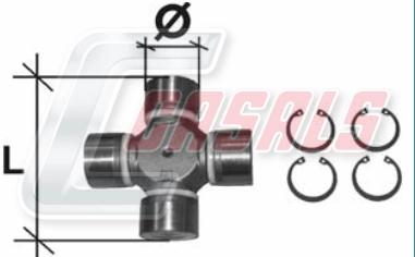 Cruzeta da junta universal traseira GU4000 GMB