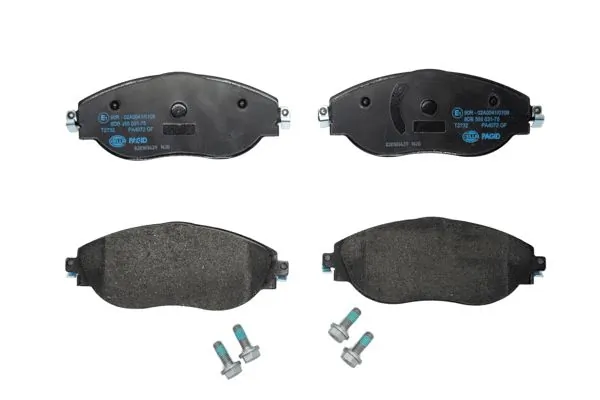 Compre 8DB355031751 HELLA Sapatas do freio dianteiras de disco