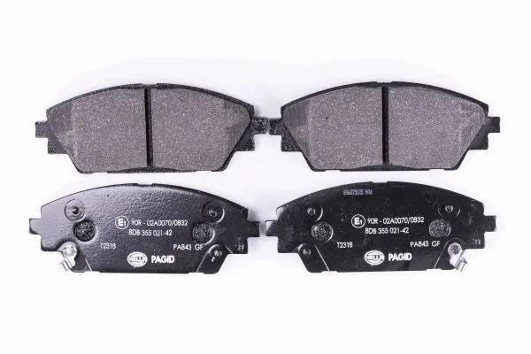 Compre 8DB355021421 HELLA Sapatas do freio dianteiras de disco