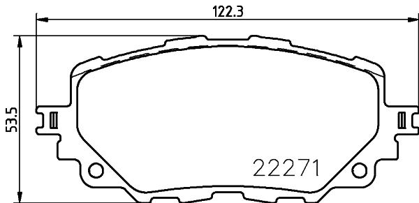  Sapatas do freio dianteiras de disco Mazda MX-5 IV conversível (ND) (2015 - 2026) IV