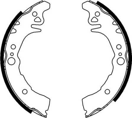 Sapatas do freio traseiras de tambor Daihatsu 04495B1170 preço, a partir de 20,34 USD