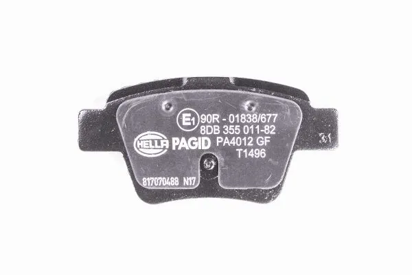 Compre 8DB355011821 HELLA Sapatas do freio traseiras de disco