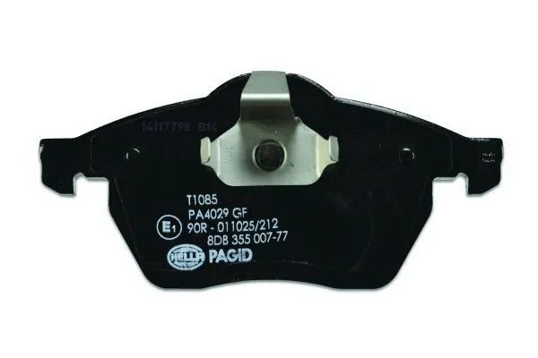 Compre 8DB355007771 HELLA Sapatas do freio dianteiras de disco