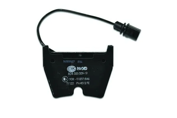 Sapatas do freio dianteiras de disco HELLA 8DB355009191
