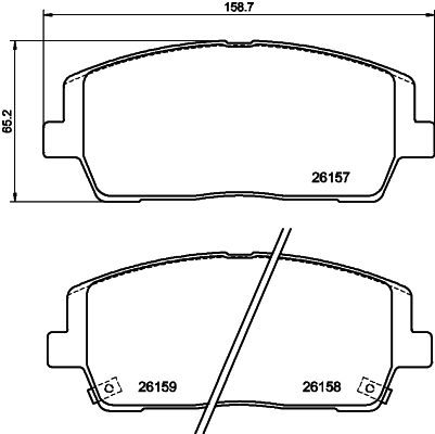 Sapatas do freio dianteiras de disco KIA Sorento preço, a partir de 31,48 USD