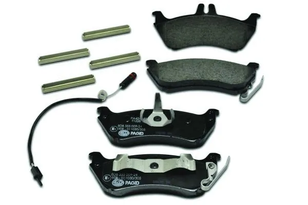 Compre 8DB355009241 HELLA Sapatas do freio traseiras de disco