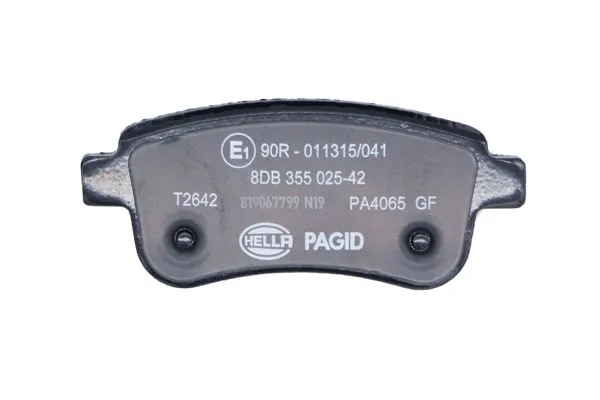 Sapatas do freio traseiras de disco 8DB355025421 HELLA