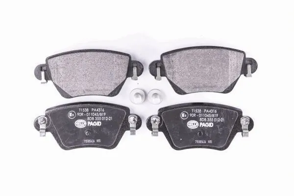 Sapatas do freio traseiras de disco 8DB355012211 HELLA