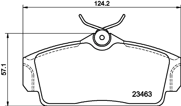 8DB355018441 HELLA Sapatas do freio dianteiras de disco