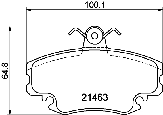 8DB355018131 HELLA Sapatas do freio dianteiras de disco