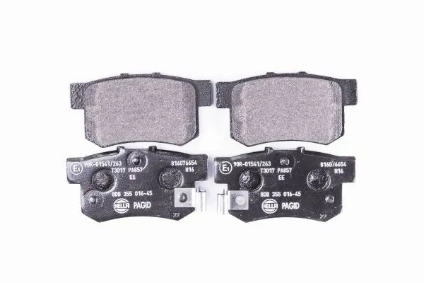 Compre 8DB355016451 HELLA Sapatas do freio traseiras de disco