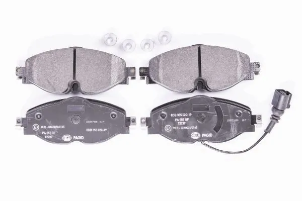 Compre 8DB355020191 HELLA Sapatas do freio dianteiras de disco
