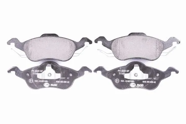 Sapatas do freio dianteiras de disco 8DB355008621 HELLA
