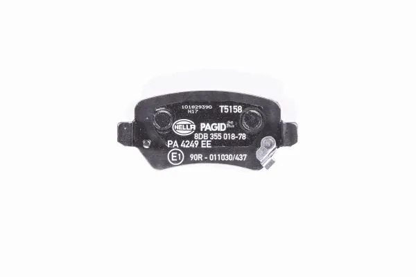 Sapatas do freio traseiras de disco HELLA 8DB355018781