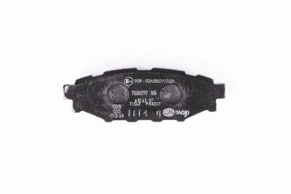 Compre 8DB355012261 HELLA Sapatas do freio traseiras de disco
